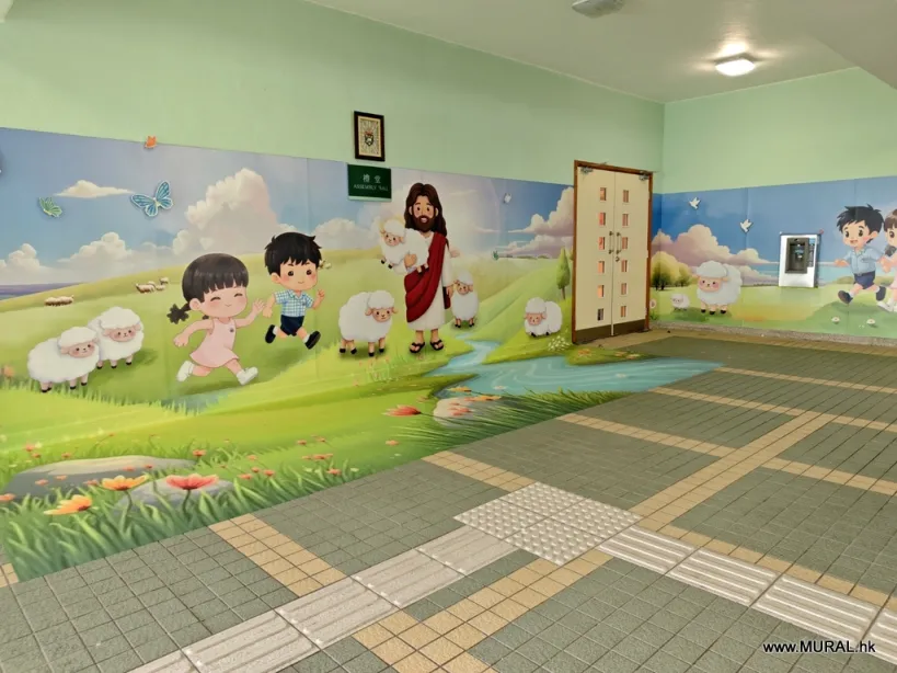 牆身噴畫及耐磨地畫